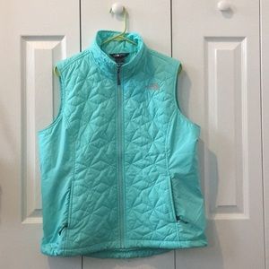 Woman's teal North Face vest